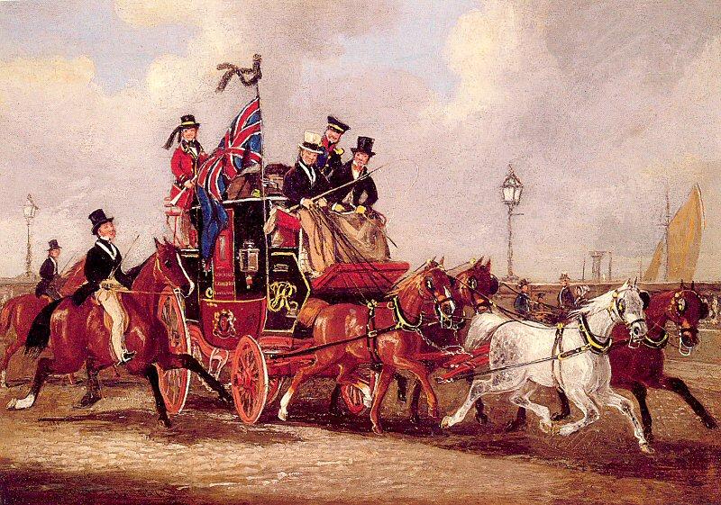 Pollard, James The Last Mail Leaving Newcastle, July 5, 1847 Spain oil painting art